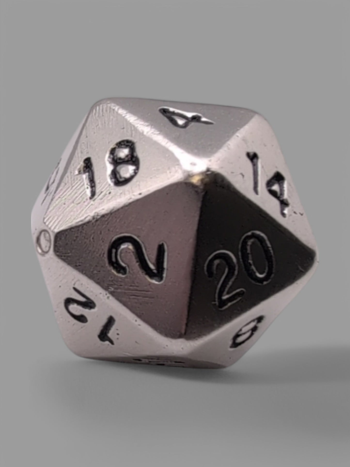 Handmade Sterling Silver D20