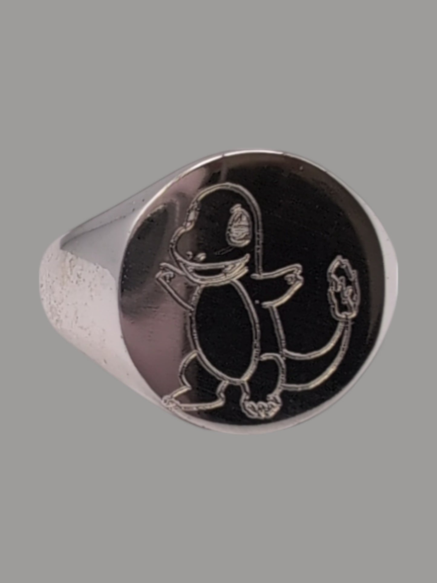 Pokémon Handmade Sterling silver Oval signet