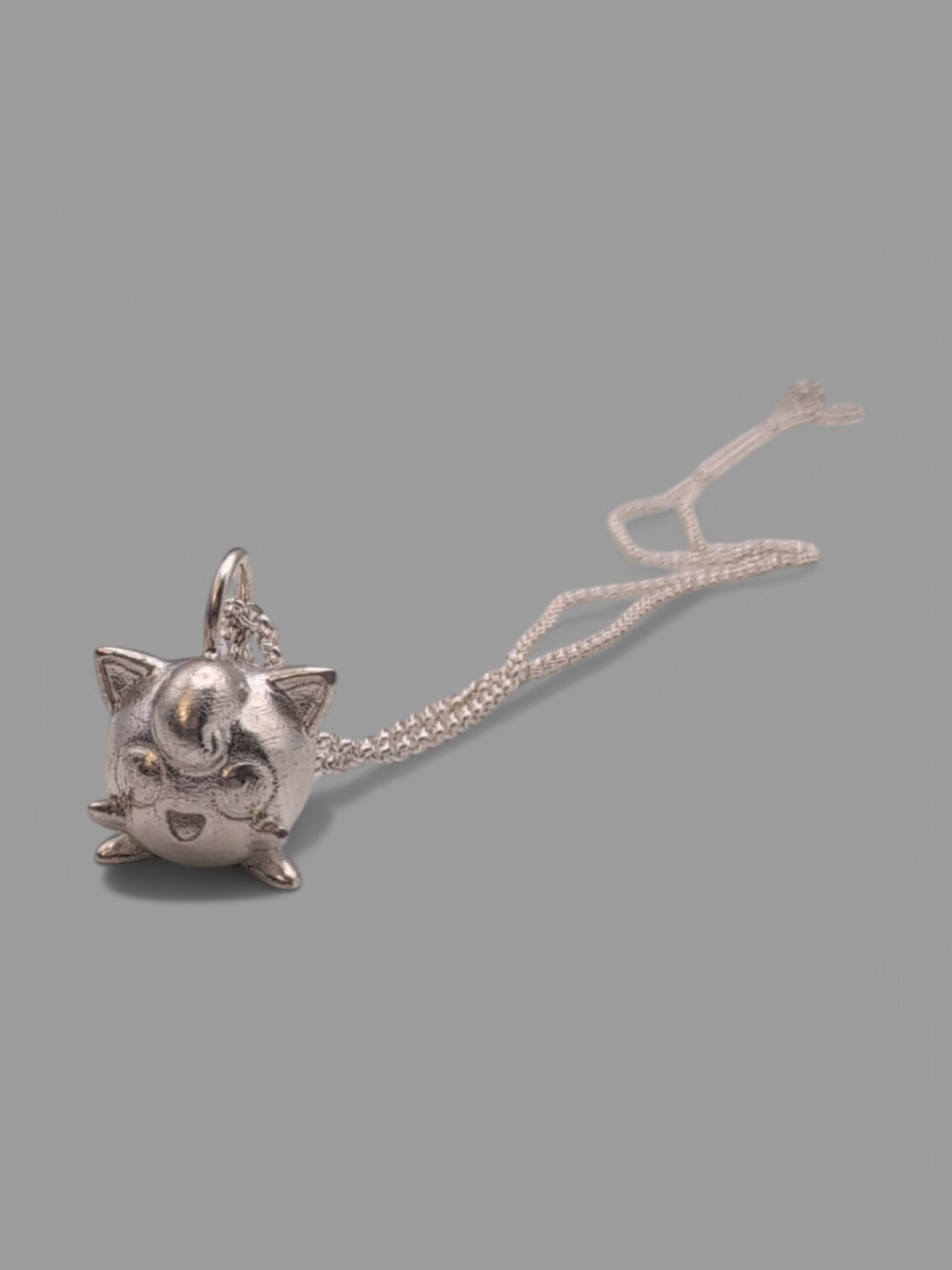 Jigglypuff Sterling Silver Pendant – Pokémon-Inspired Jewelry for Fans and Collectors