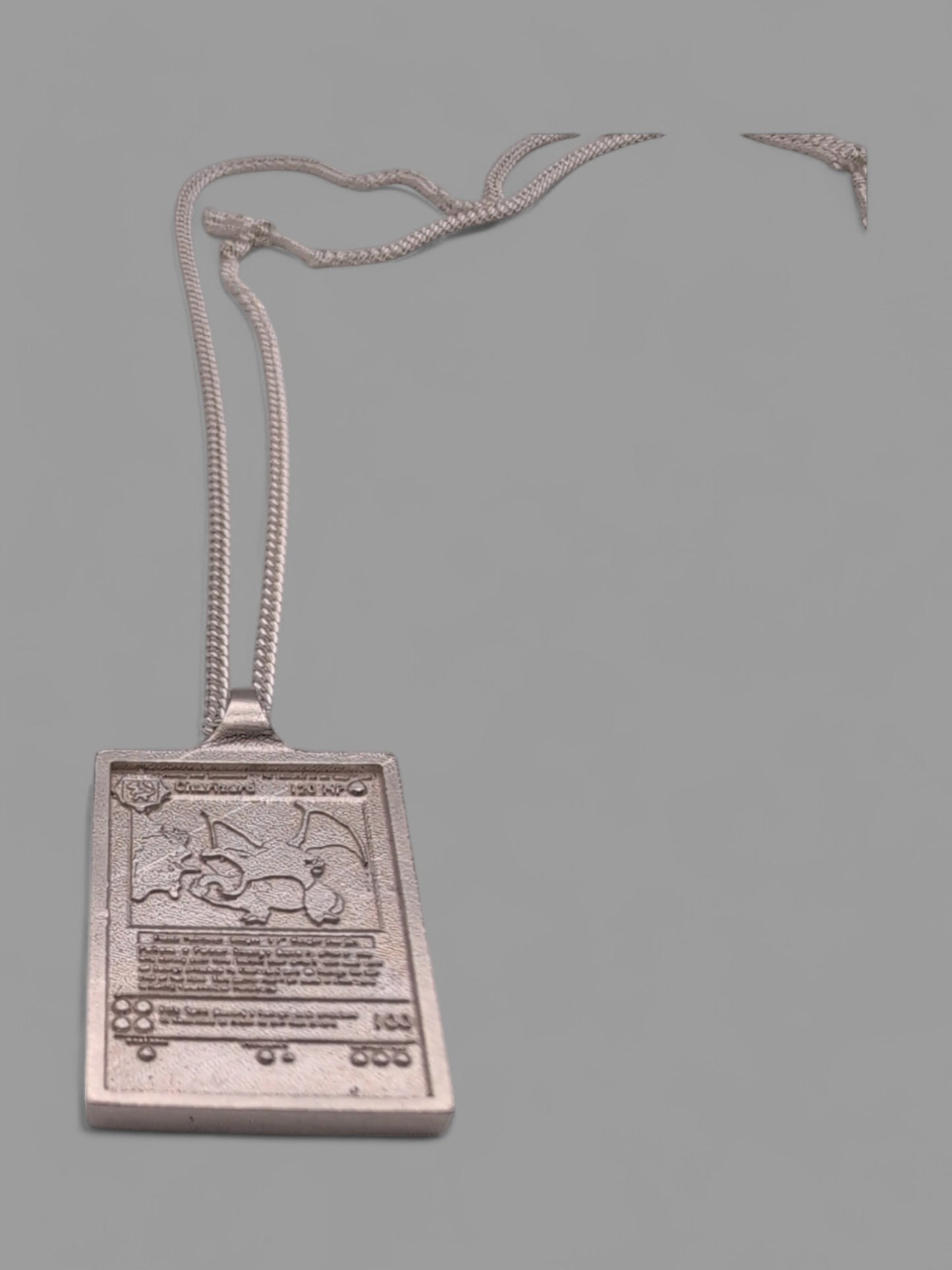 Charizard Solid Sterling silver pendant handmade