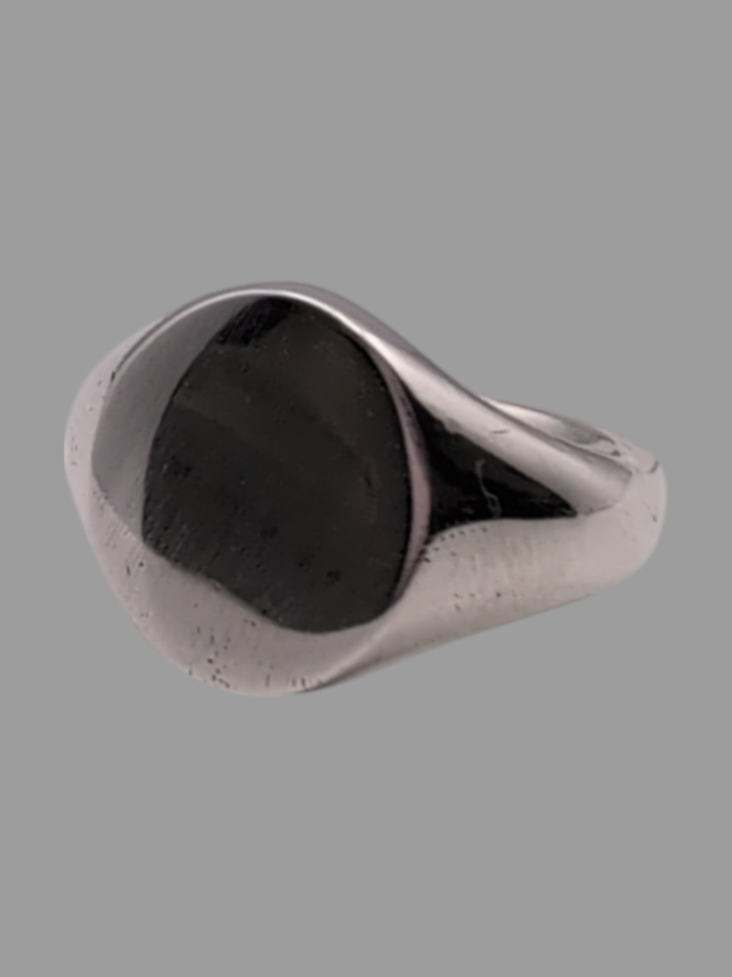 Handmade Sterling silver signet Ring 13mm x 12mm head and court band