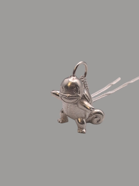 Squirtle Pendant Sterling Silver