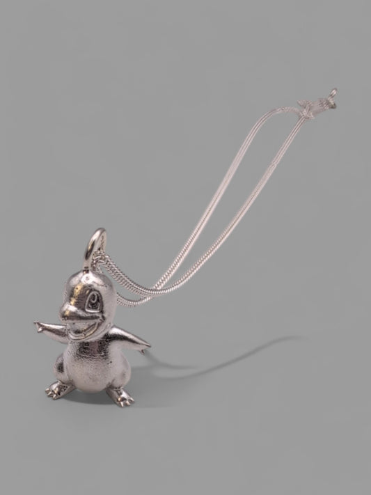 Charmander Pendant Sterling Silver